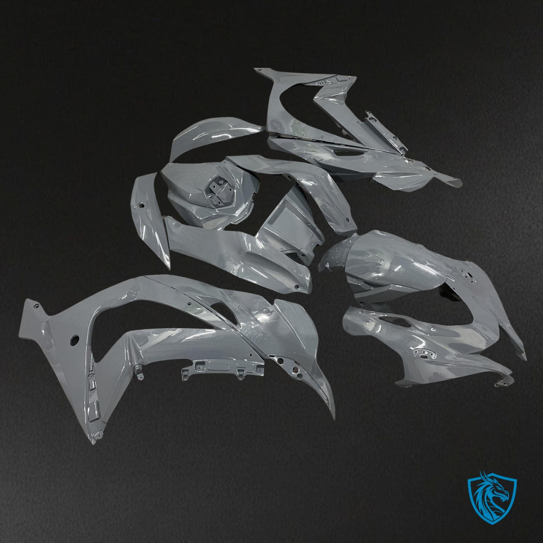 Kawasaki ZX10R (2016-2020) Gloss Nardo Gray Fairing Kit | ABS Bodywork