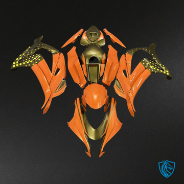 Kawasaki ZX10R (2016-2020) Gloss Orange & Gold - MERGEment Motorcycle Fairings Kit