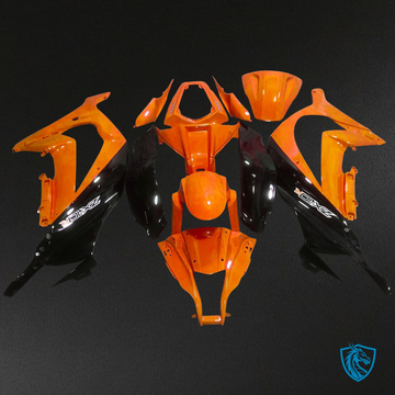 Kawasaki ZX10R (2016-2020) Gloss Orange & Black Fairing Kit - Aftermarket ABS Bodywork