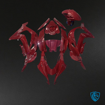 Kawasaki ZX10R (2016-2020) Gloss Red Carbon Fiber Style - Custom ABS Fairing Kit