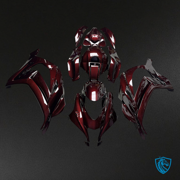 Kawasaki ZX10R (2016-2020) Gloss Red Carbon Fiber - MERGEment Motorcycle Fairings Kit