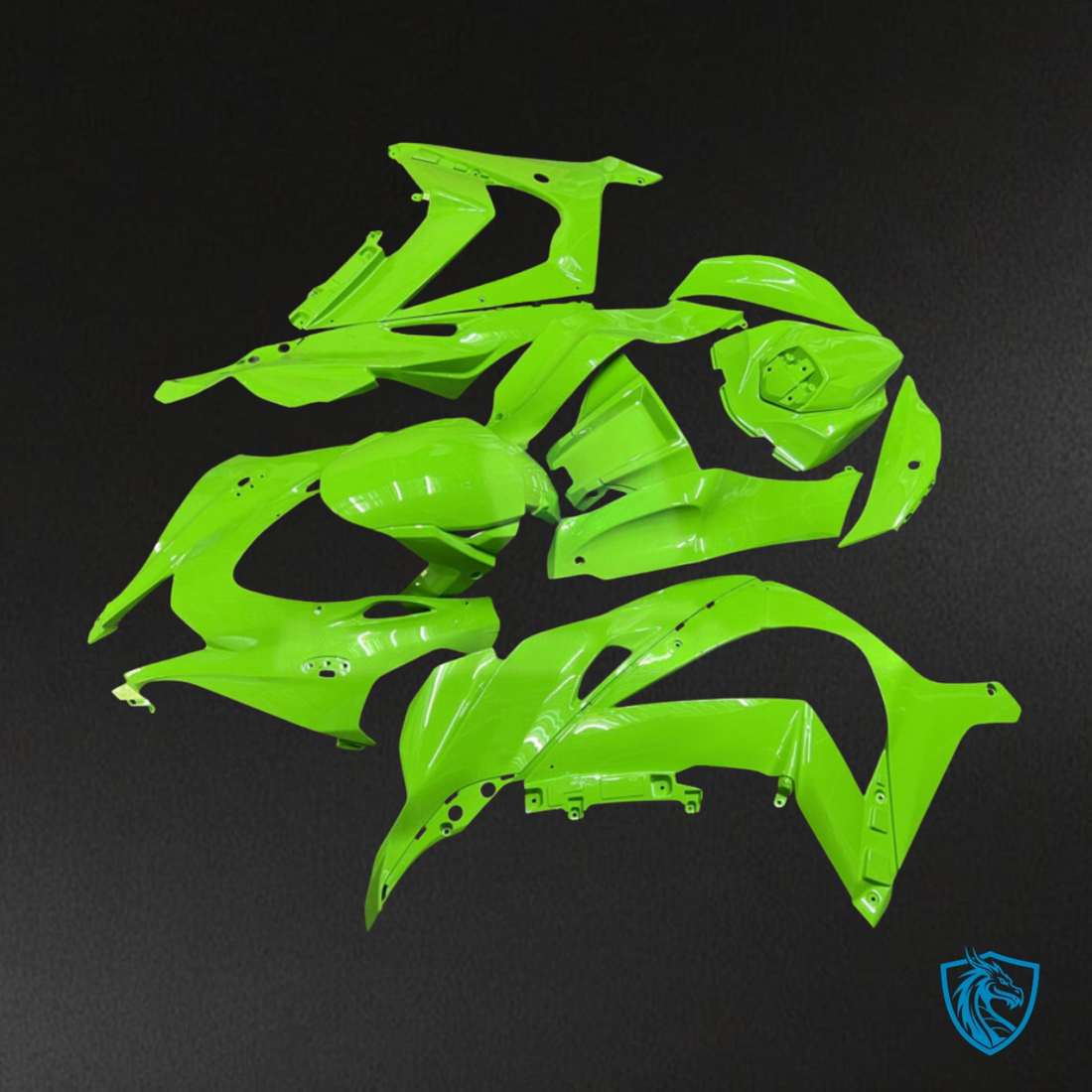 Kawasaki ZX10R (2016-2020) Gloss Green - Custom ABS Fairing Kit
