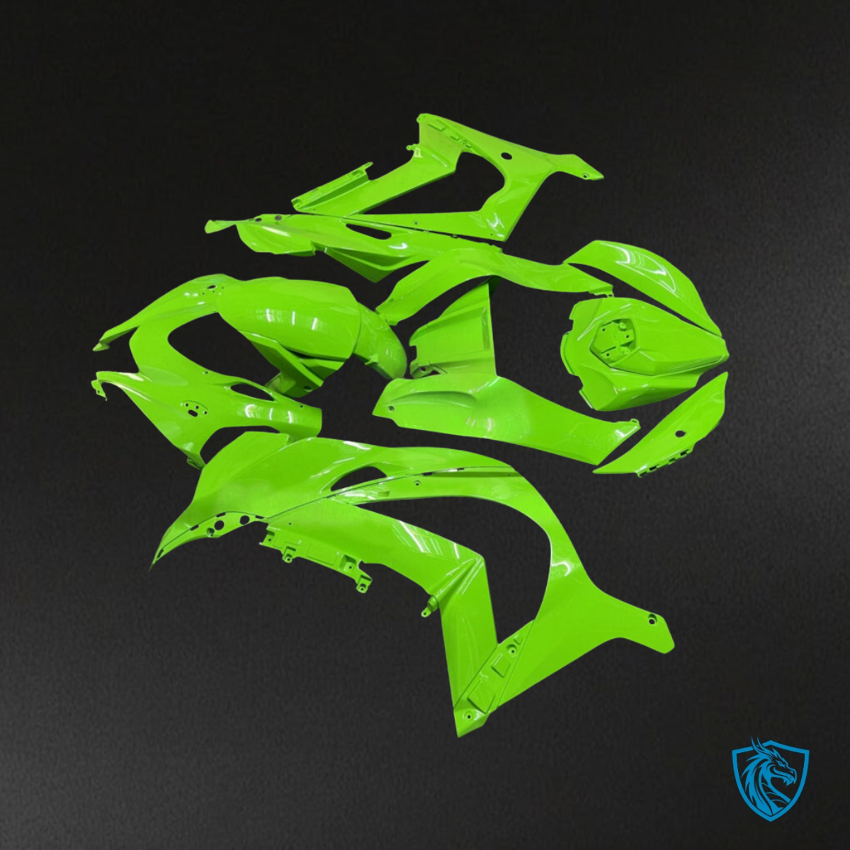 Kawasaki ZX10R (2016-2020) Gloss Green - Custom ABS Fairing Kit