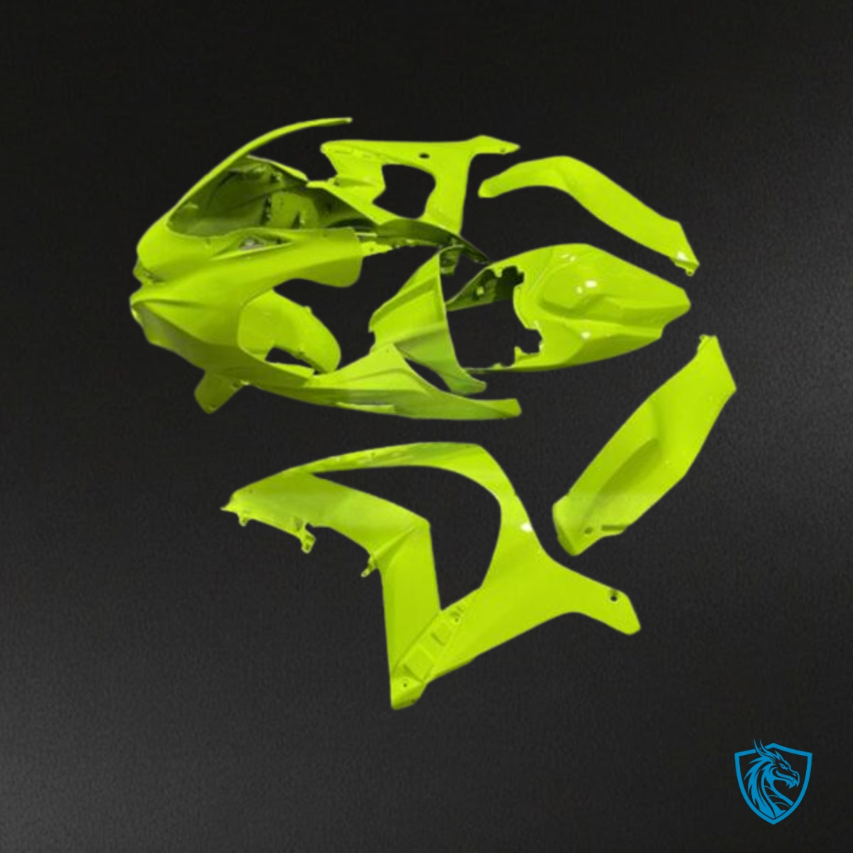 Kawasaki ZX10R (2016-2020) Lime Green Track Fairing Kit | ABS Bodywork