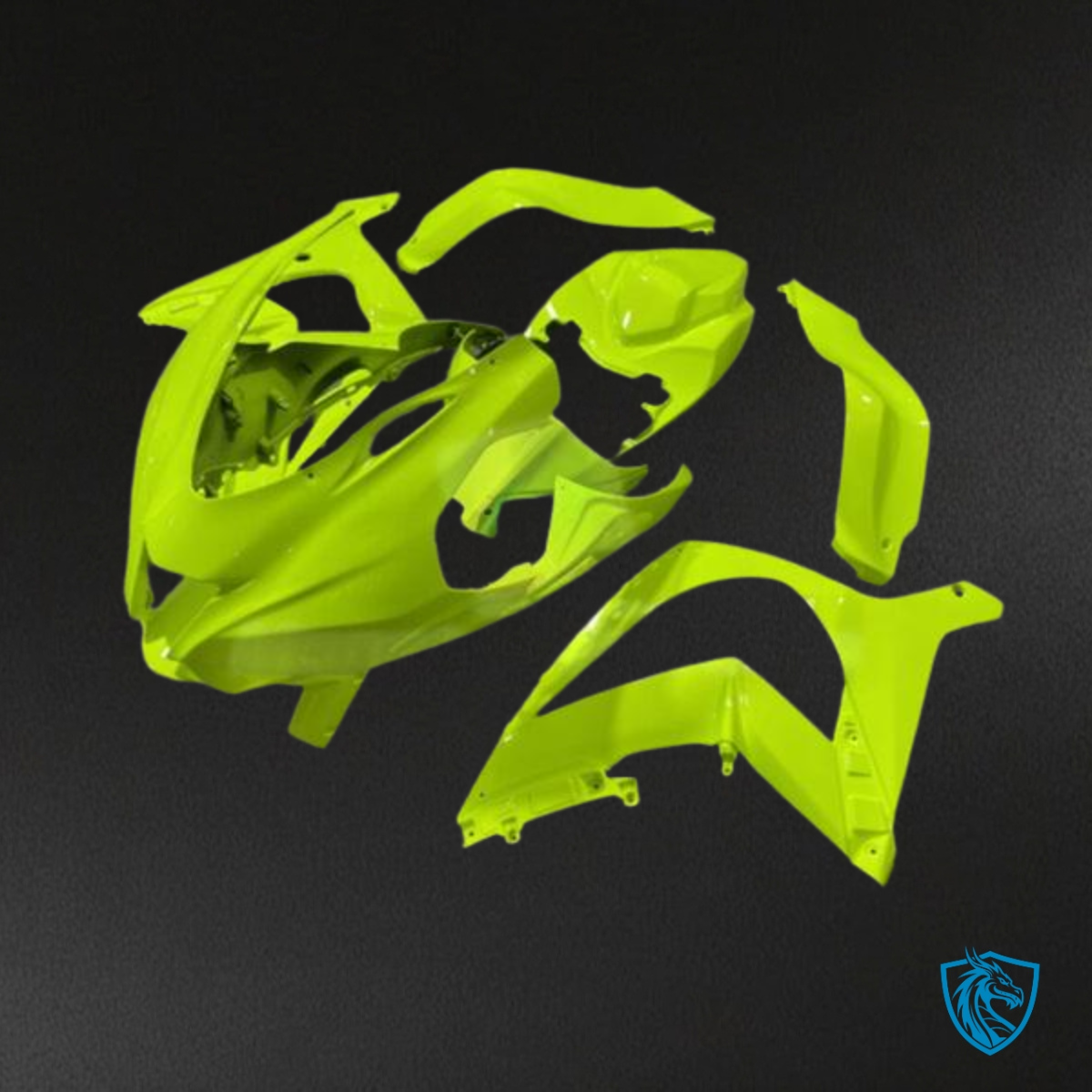 Kawasaki ZX10R (2016-2020) Lime Green Track Fairing Kit | ABS Bodywork