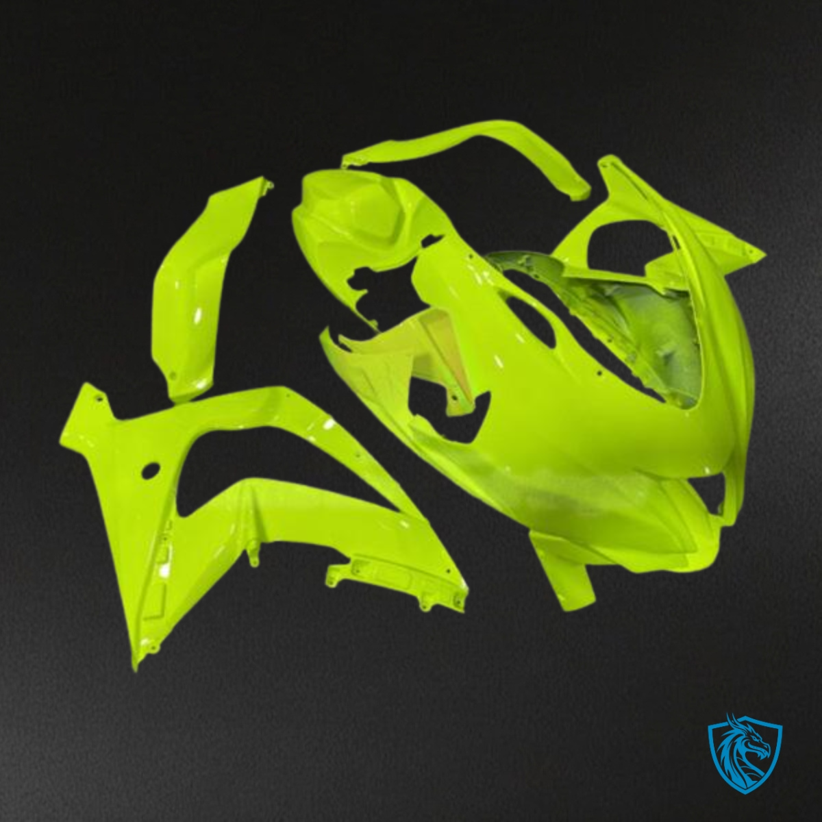 Kawasaki ZX10R (2016-2020) Lime Green Track Fairing Kit | ABS Bodywork