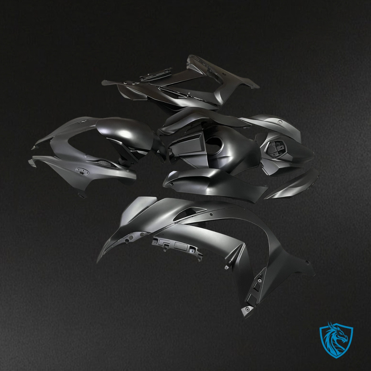 Kawasaki ZX10R (2016-2020) Matte Black - MERGEment Motorcycle Fairings Kit