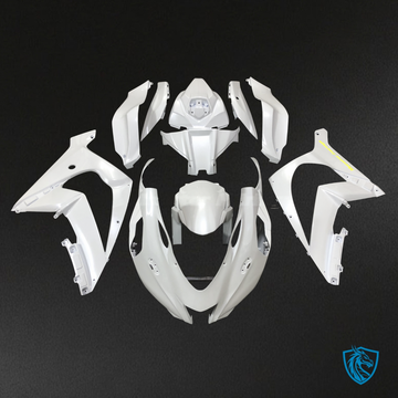 Kawasaki ZX10R (2016-2020) Pearl Matte White Track - Custom ABS Fairing Kit