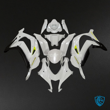 Kawasaki ZX10R (2016-2020) Pearl White & Yellow - Custom ABS Fairing Kit
