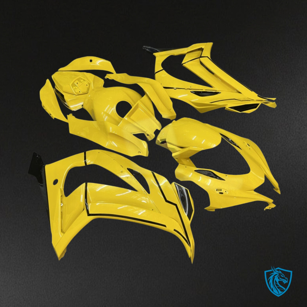 Kawasaki ZX10R (2016-2020) Pearl Yellow Flakes - MERGEment Motorcycle Fairings Kit