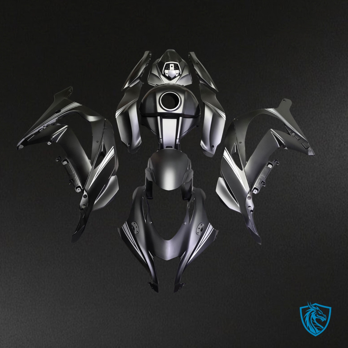 Kawasaki ZX10R (2016-2020) Satin Black Fairing Kit - Aftermarket ABS Bodywork