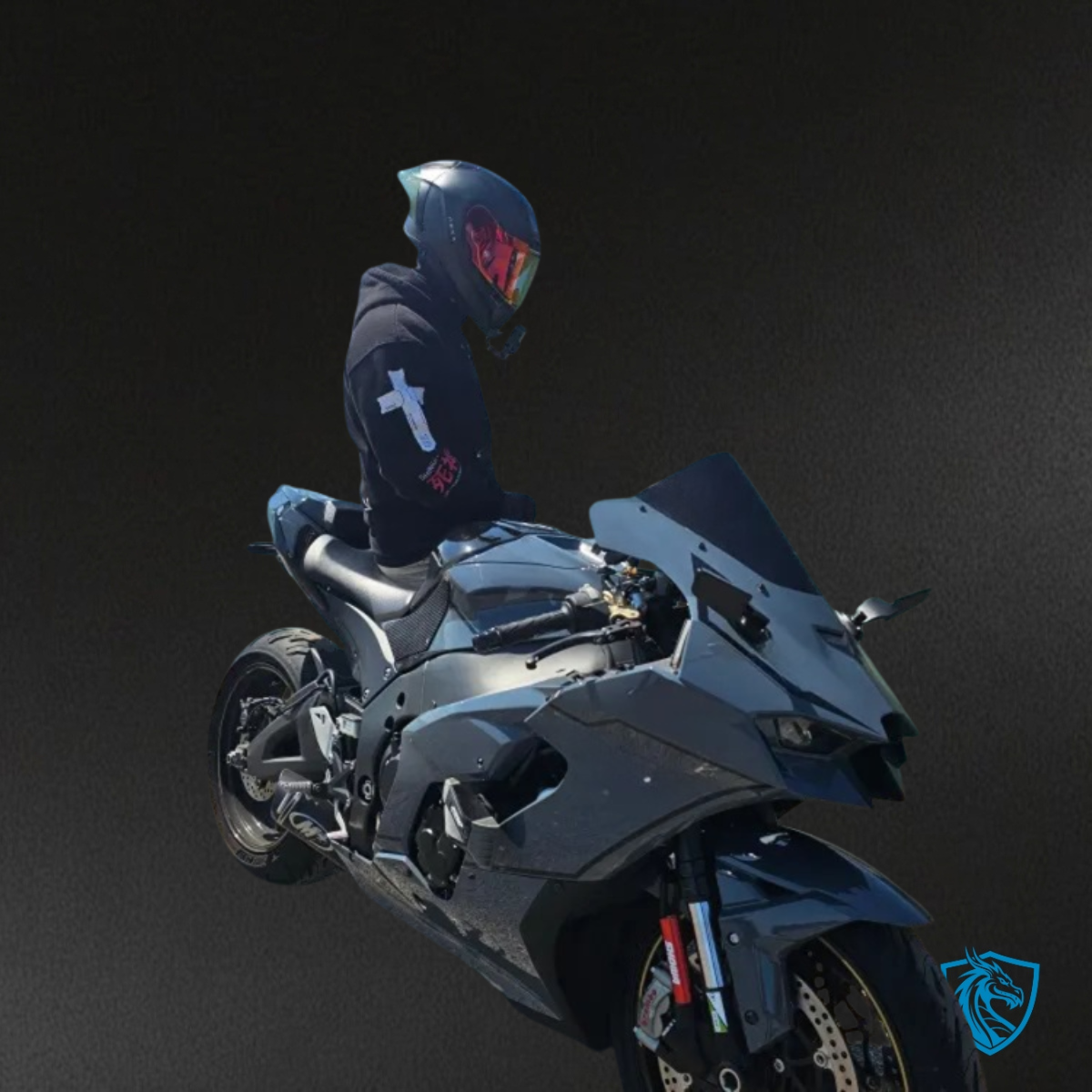Kawasaki ZX10R (2021-2025) Gloss Gray & Black Fairing Kit - Aftermarket Bodywork