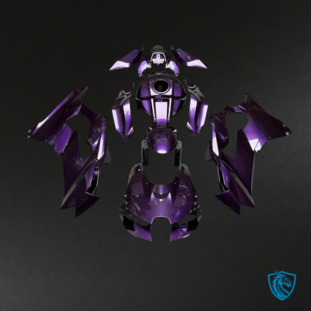 Kawasaki ZX10R (2021-2025) Gloss Purple - MERGEment Fairings Kit