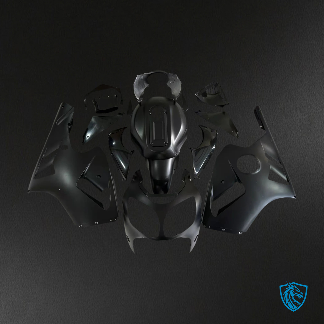 Kawasaki ZX12R (2000-2001) Black - Fairing Kit