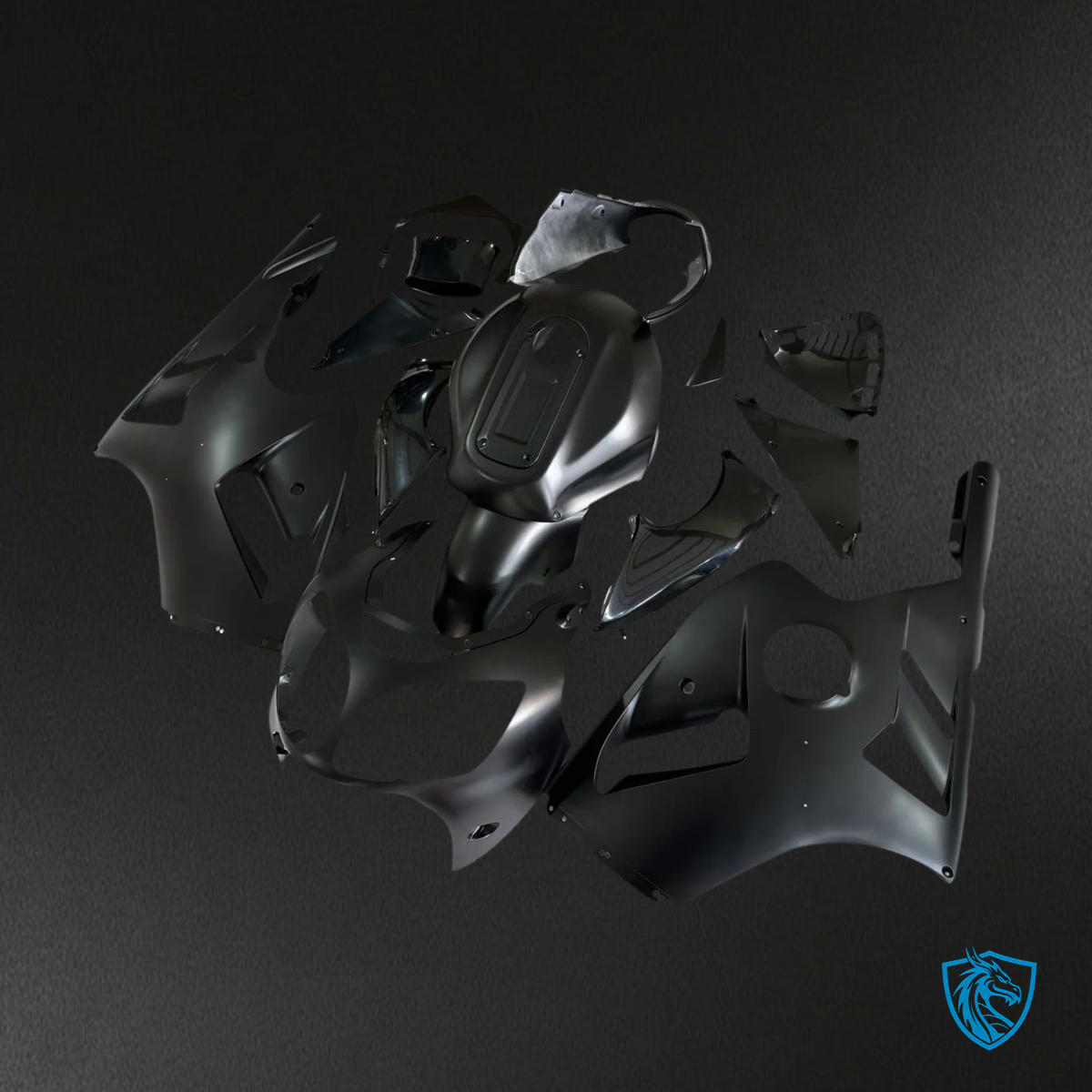 Kawasaki ZX12R (2000-2001) Black - Fairing Kit
