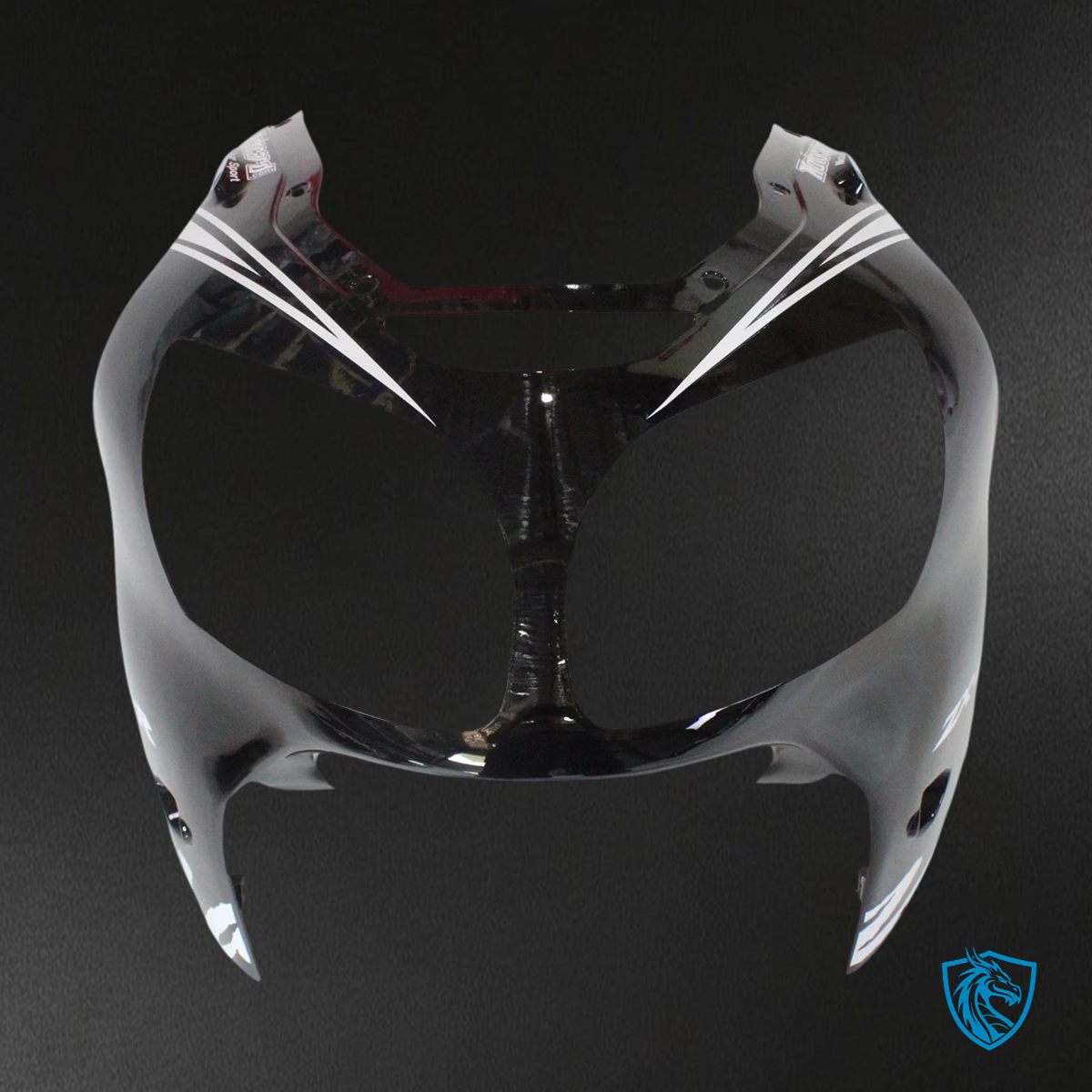 Kawasaki ZX12R (2000-2001) Black & White Logo - Fairing Kit