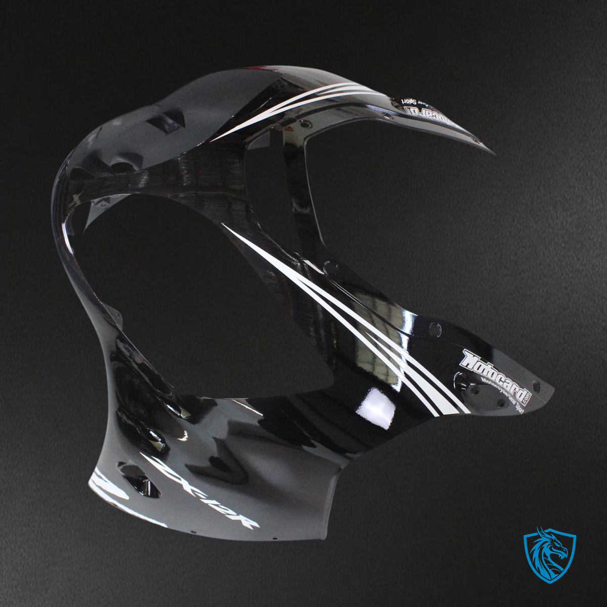 Kawasaki ZX12R (2000-2001) Black & White Logo - Fairing Kit