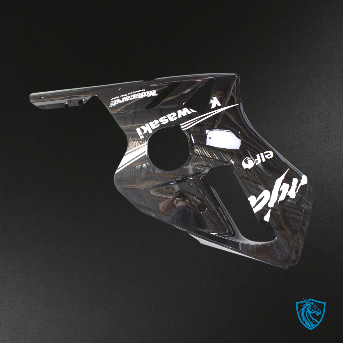 Kawasaki ZX12R (2000-2001) Black & White Logo - Fairing Kit