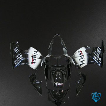 Kawasaki ZX12R (2000-2001) Black & White - Fairing Kit
