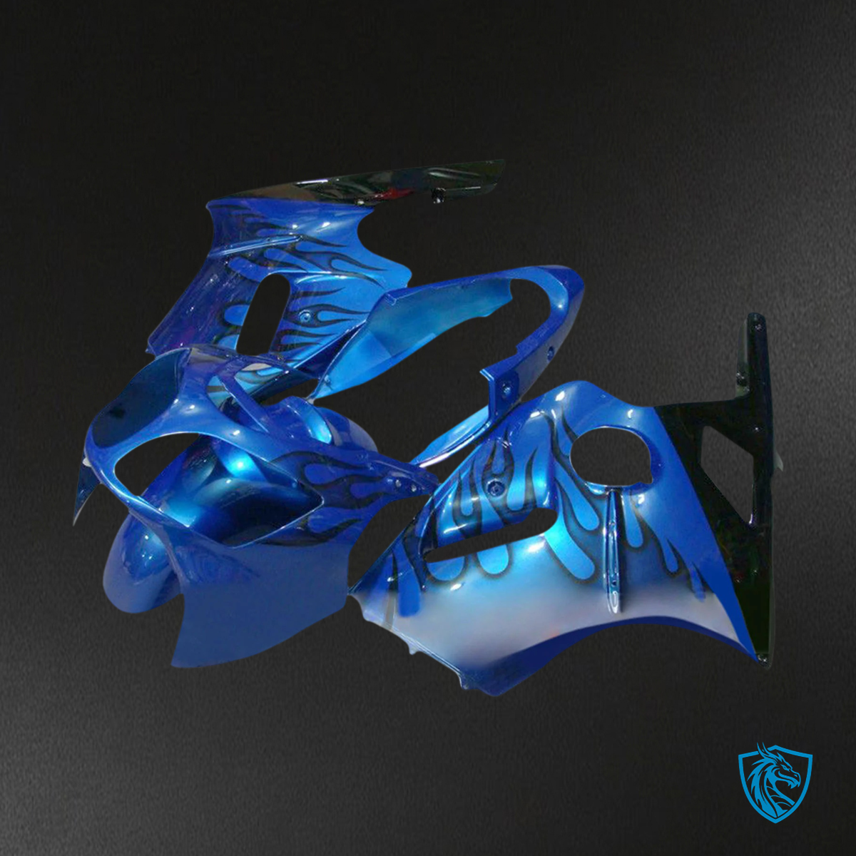 Kawasaki ZX12R (2000-2001) Blue & Black - Fairing Kit