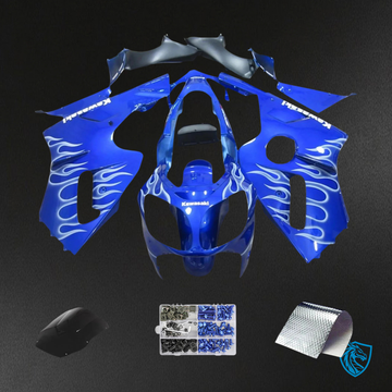 Kawasaki ZX12R (2000-2001) Blue & White - Fairing Kit