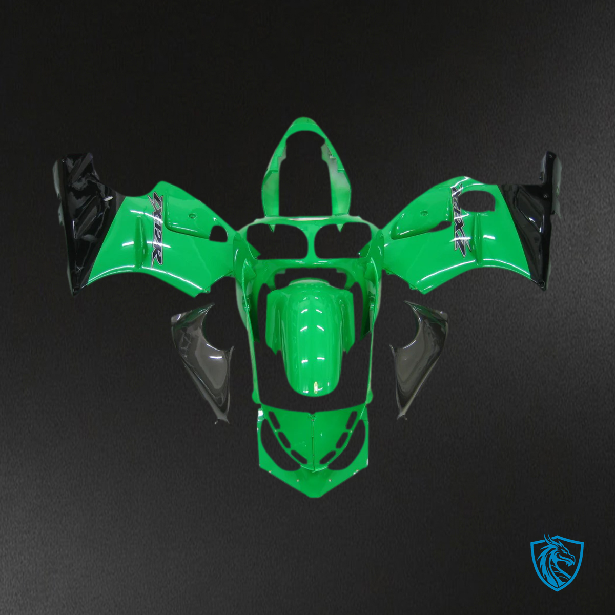 Kawasaki ZX12R (2000-2001) Green - Fairing Kit