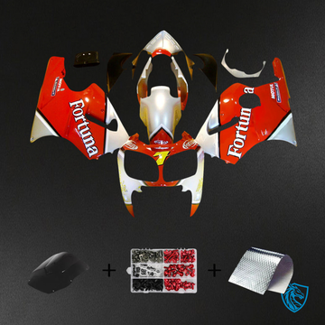 Kawasaki ZX12R (2000-2001) White, Red & Yellow - Fairing Kit