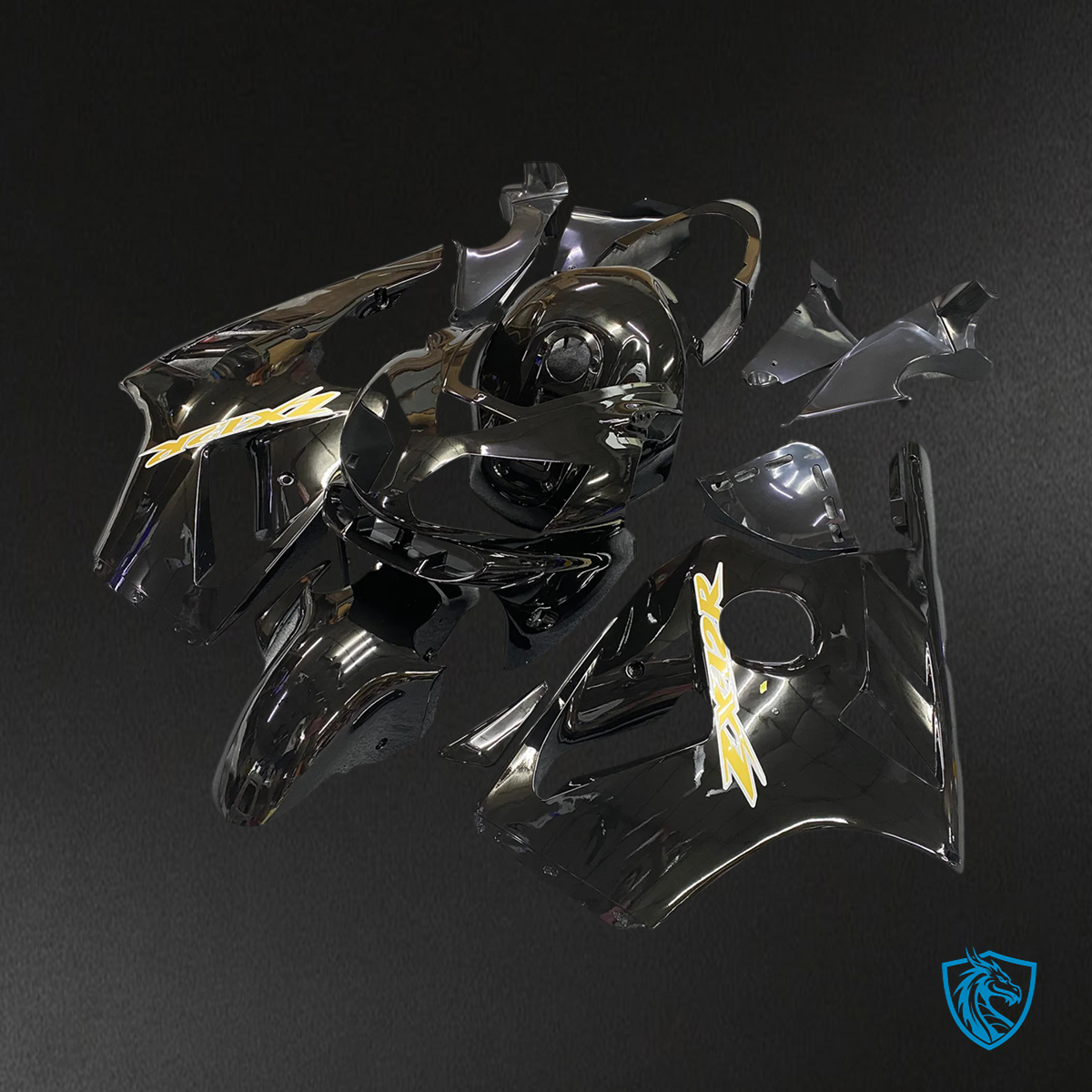 Kawasaki ZX12R (2002-2005) Black - Fairing Kit