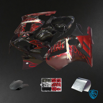 Kawasaki ZX12R (2002-2005) Black & Red - Fairing Kit