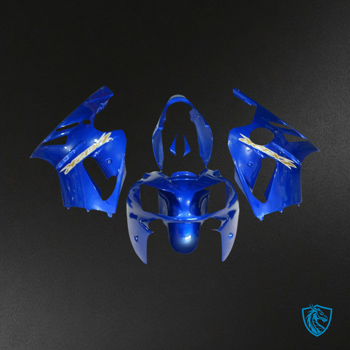 Kawasaki ZX12R (2002-2005) Blue & Gold - Fairing Kit