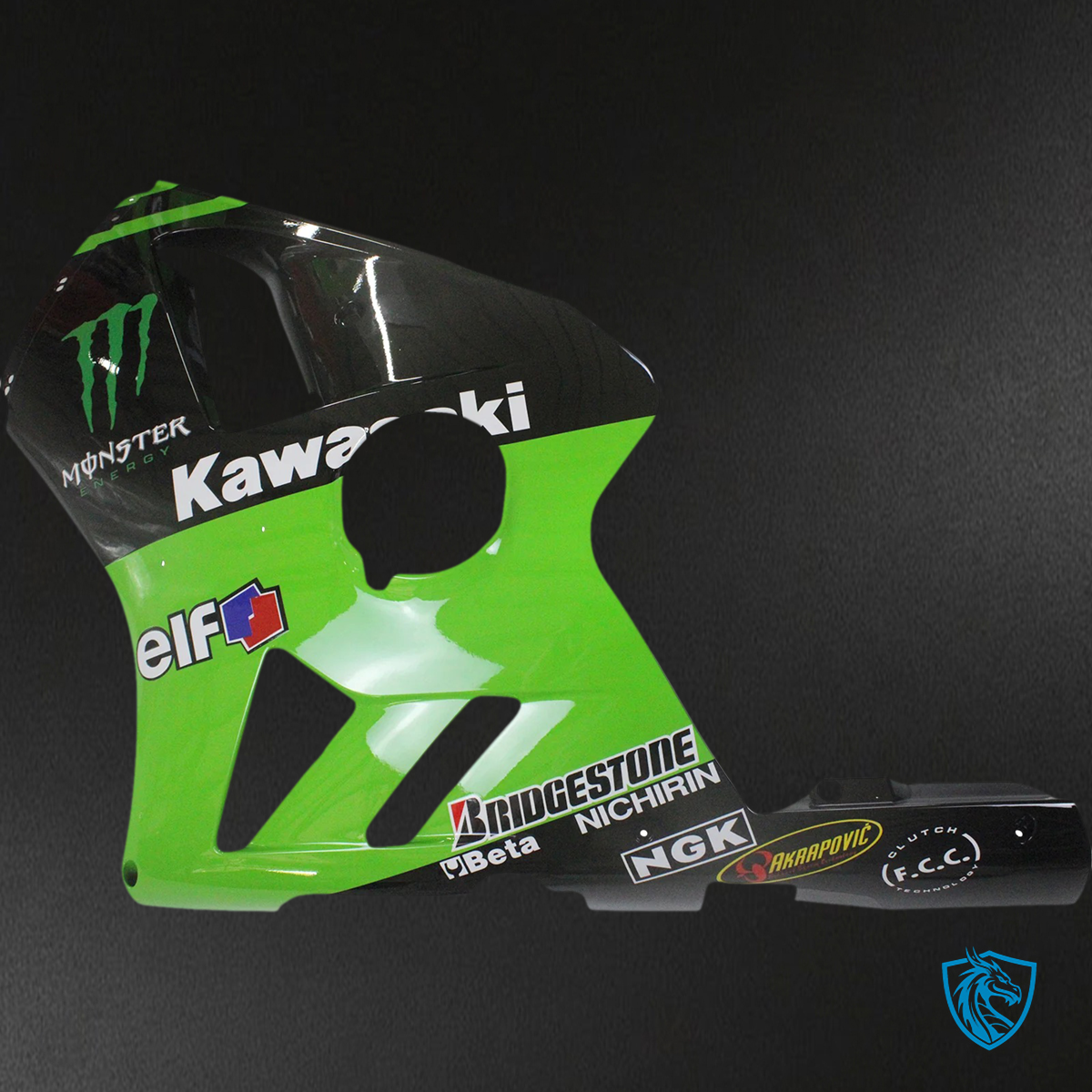 Kawasaki ZX12R (2002-2005) Green & Black - Fairing Kit