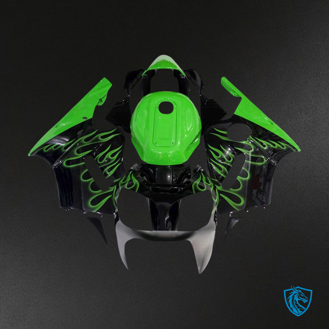 Kawasaki ZX12R (2002-2005) Green & Black - Fairing Kit