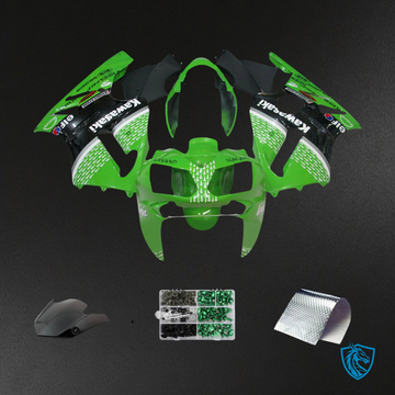 Kawasaki ZX12R (2002-2005) Green, Black & White - Fairing Kit