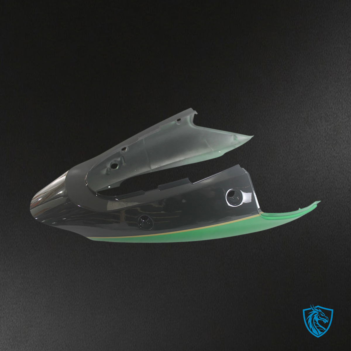 Kawasaki ZX12R (2002-2005) Green & Gray Logo - Faring Kit