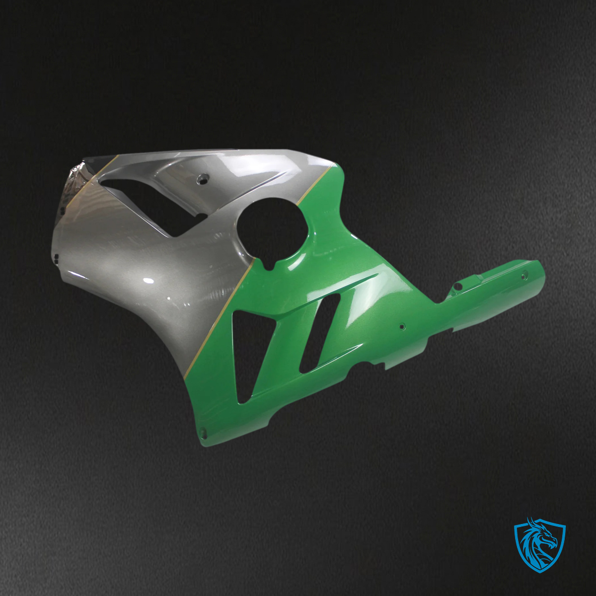 Kawasaki ZX12R (2002-2005) Green & Gray Logo - Faring Kit