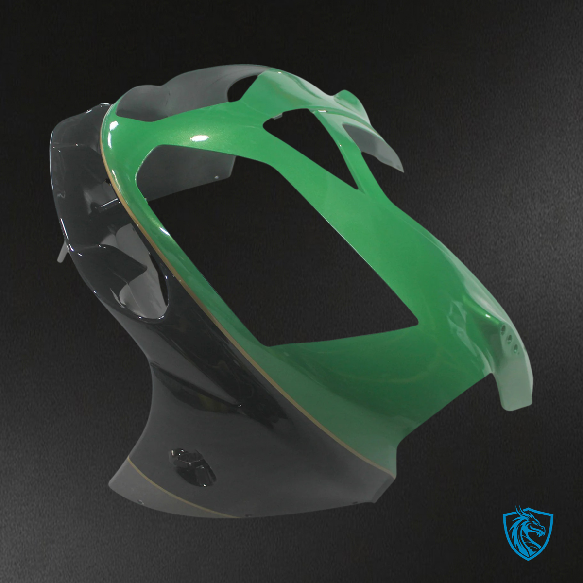 Kawasaki ZX12R (2002-2005) Green & Gray Logo - Faring Kit