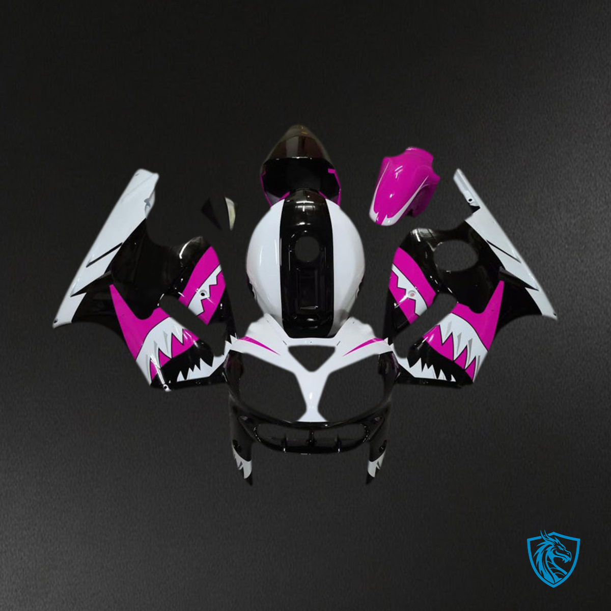 Kawasaki ZX12R (2002-2005) Pink Shark - Fairing Kit | ABS Bodywork