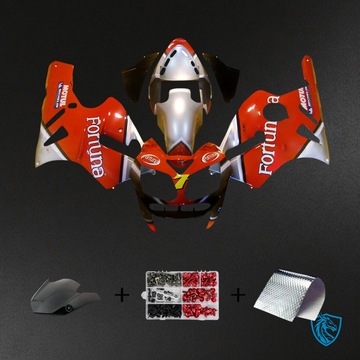 Kawasaki ZX12R (2002-2005) Red, Silver & White - Fairing Kit