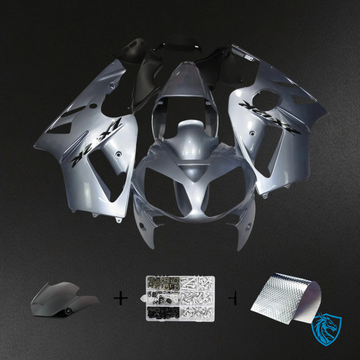 Kawasaki ZX12R (2002-2005) Silver, Gray & Black - Fairing Kit