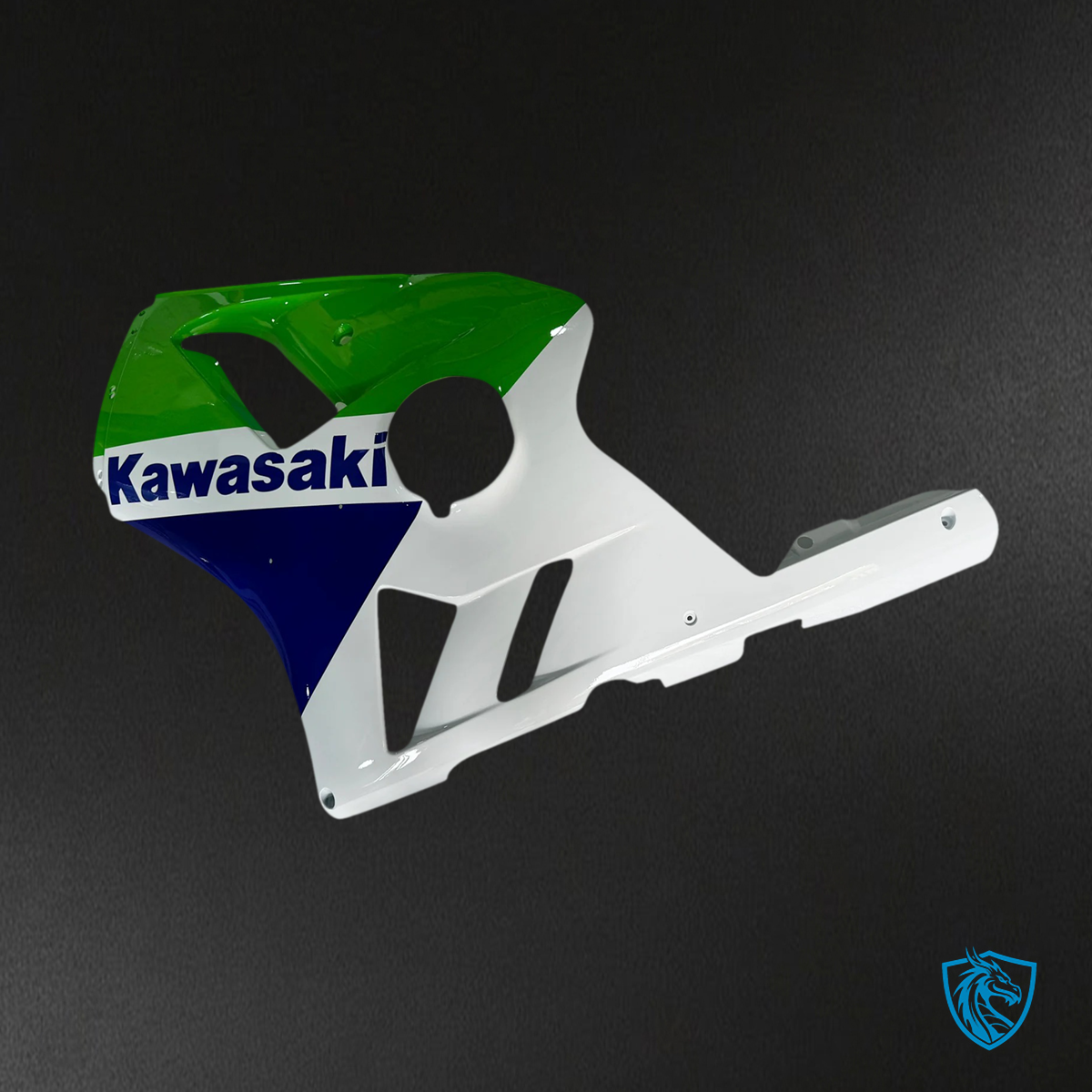 Kawasaki ZX12R (2002-2005) White, Blue & Green - Fairing Kit