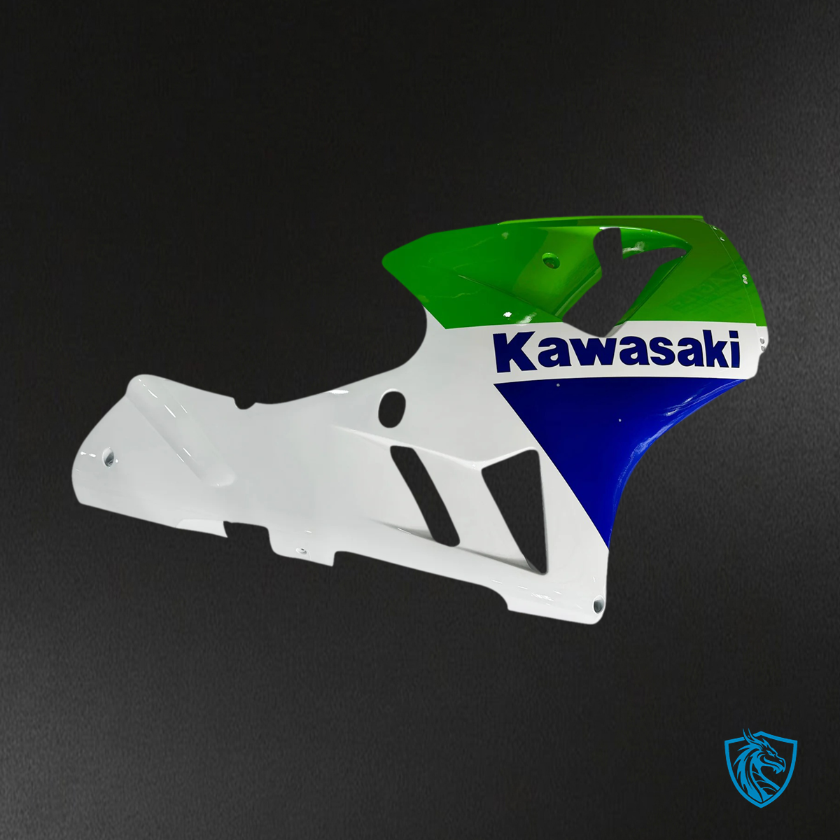 Kawasaki ZX12R (2002-2005) White, Blue & Green - Fairing Kit