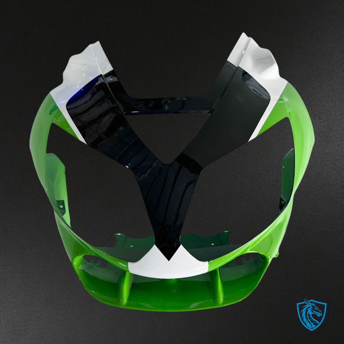 Kawasaki ZX12R (2002-2005) White, Blue & Green - Fairing Kit