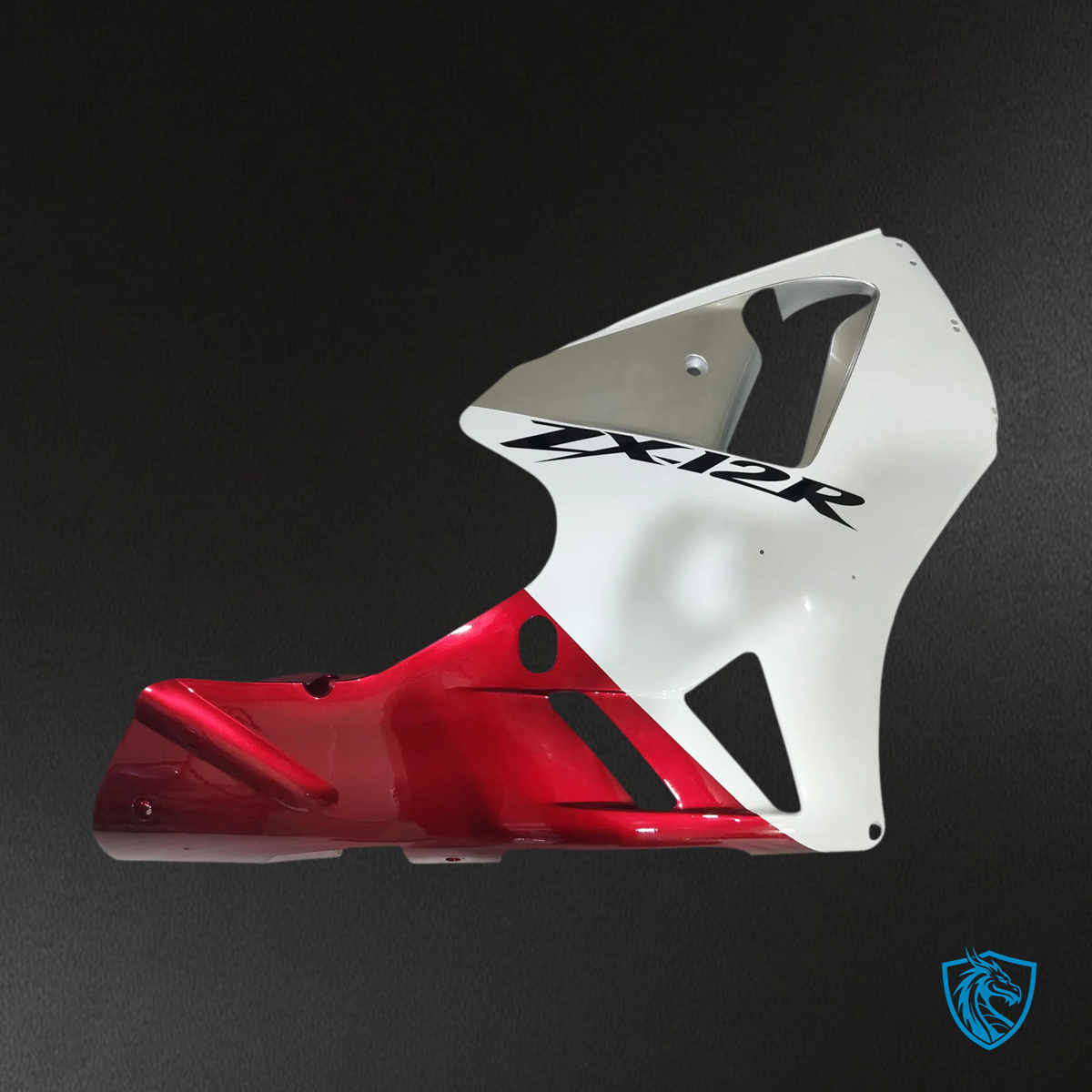 Kawasaki ZX12R (2002-2005) White, Red & Black - Fairing Kit