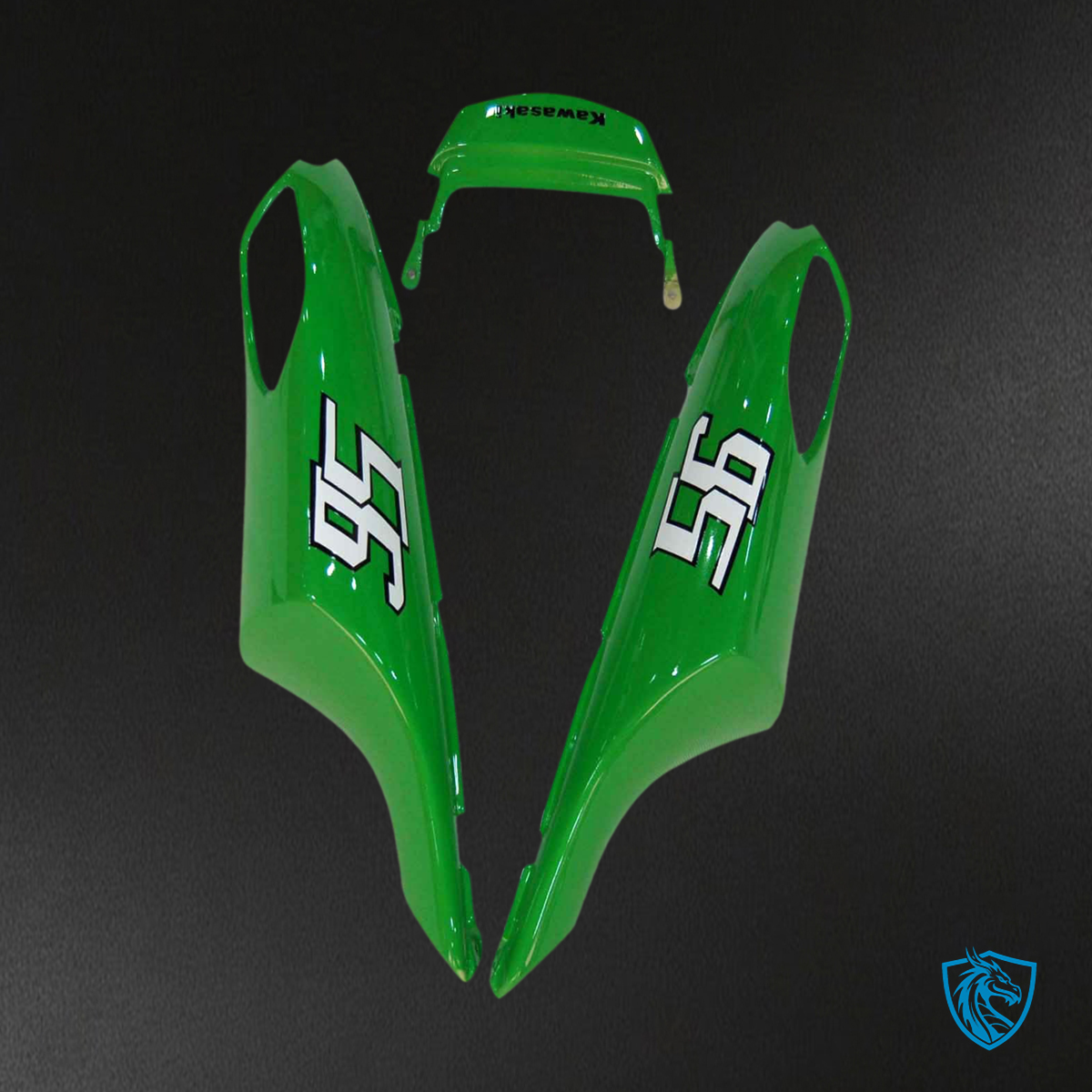 Kawasaki ZX14R (2006-2011) Black & Green - Fairing Kit