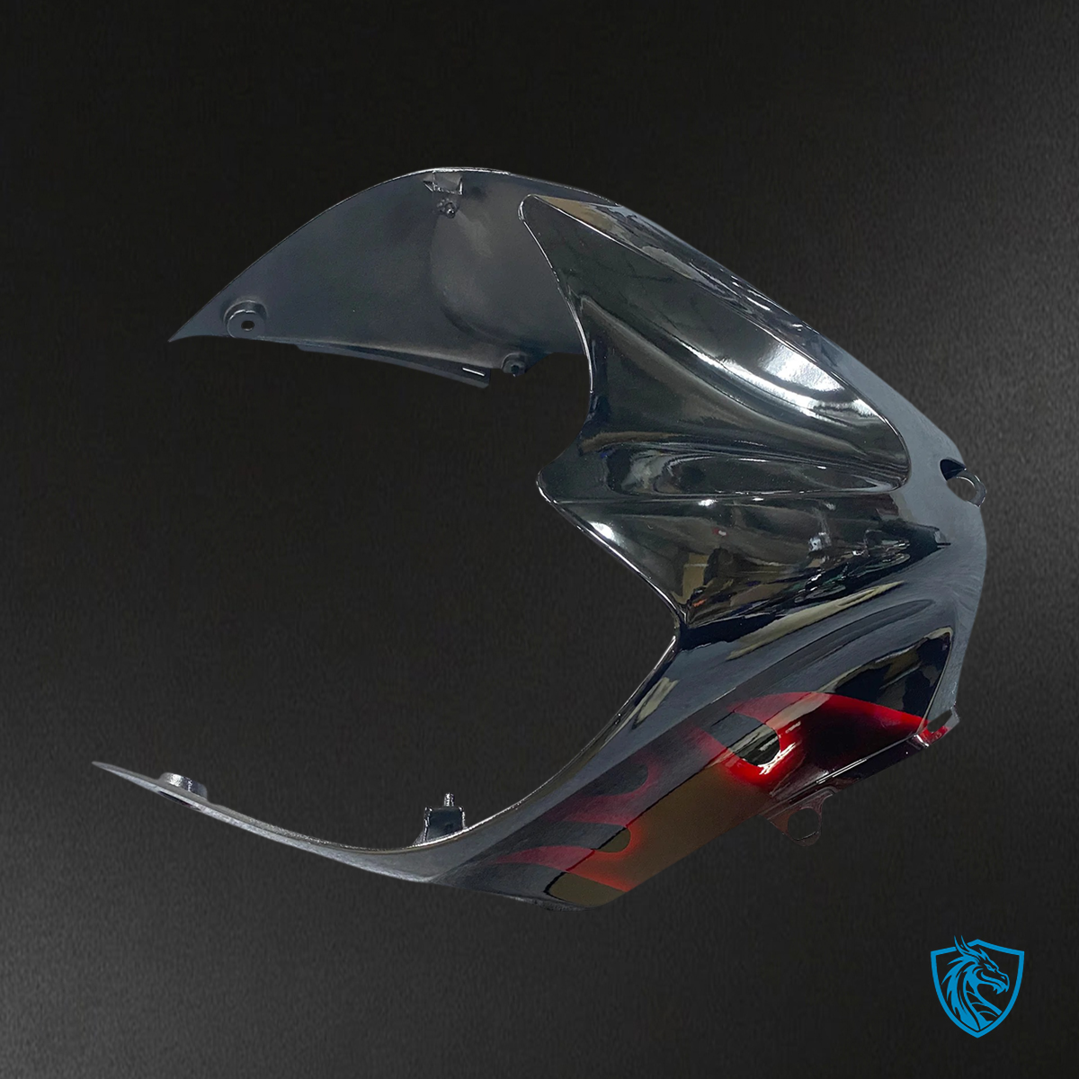 Kawasaki ZX14R (2006-2011) Black & Red Flame - Fairing Kit