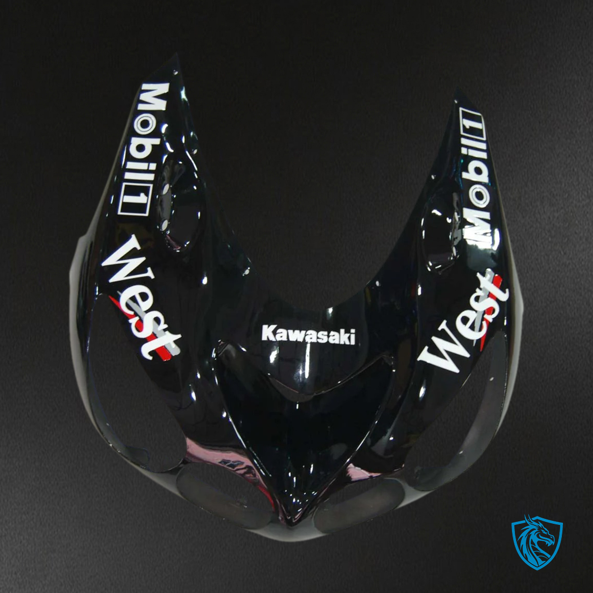 Kawasaki ZX14R (2006-2011) Black & White logos - Fairing Kit