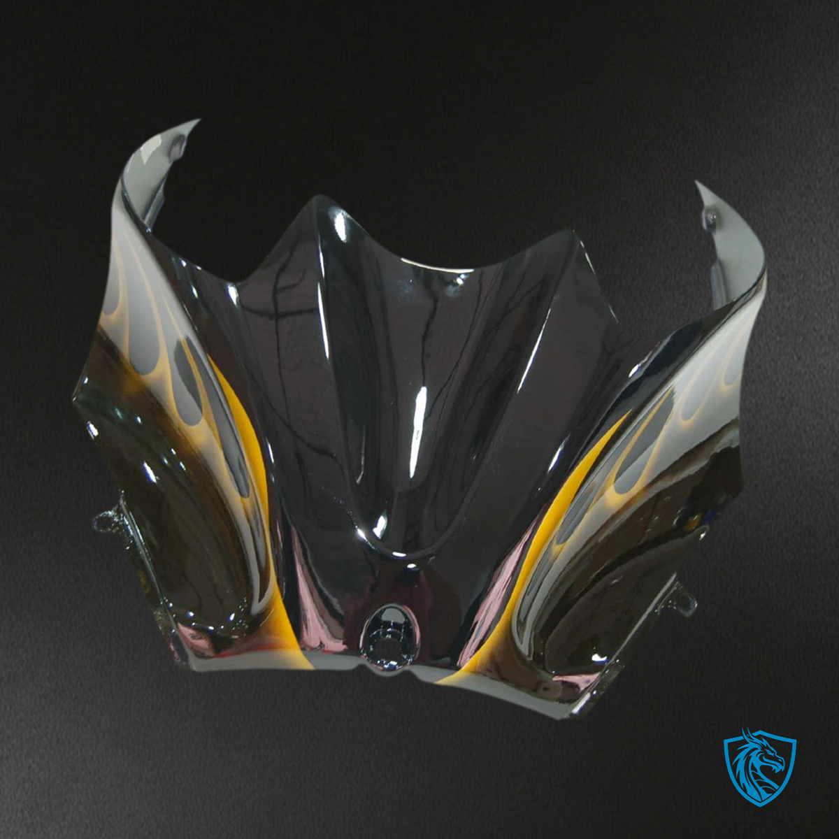 Kawasaki ZX14R (2006-2011) Black & Yellow Flame - Fairing Kit
