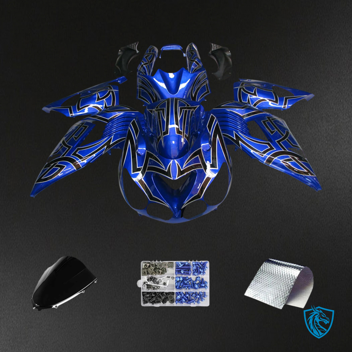 Kawasaki ZX14R (2006-2011) Blue - Fairing Kit