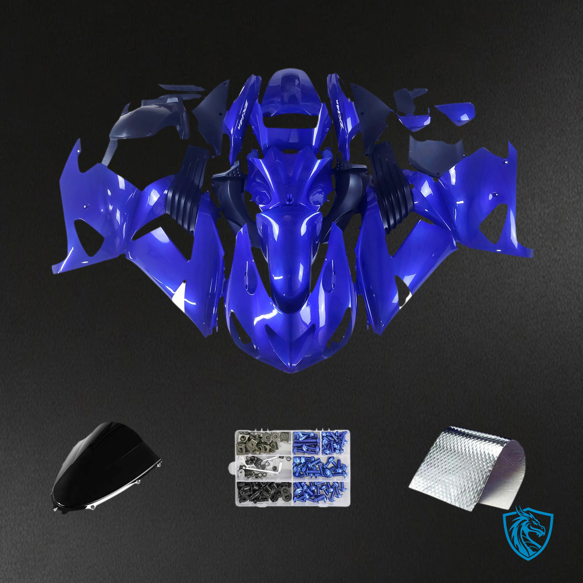 Kawasaki ZX14R (2006-2011) Blue - Fairing Kit