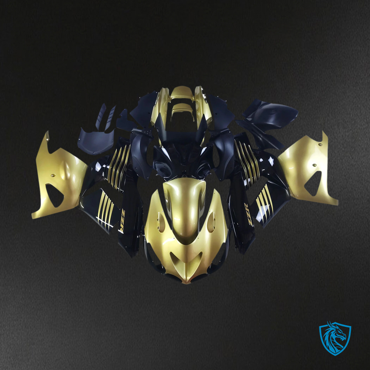 Kawasaki ZX14R (2006-2011) Gloss Gold & Black - Fairing Kit
